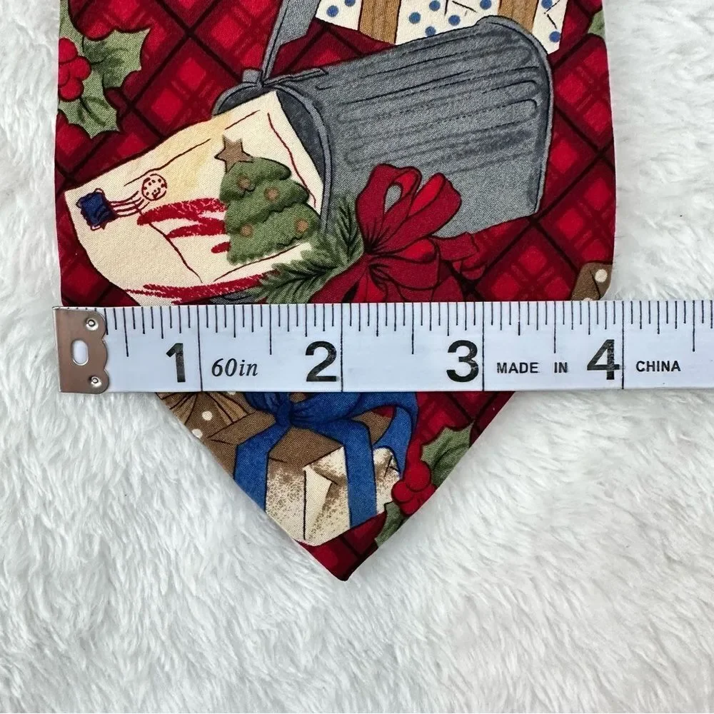 ‎Zylos George Machado Christmas print necktie